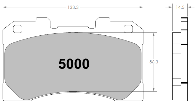 5001.332.15.44 - Rear PFC 332 Racing Brake Pads